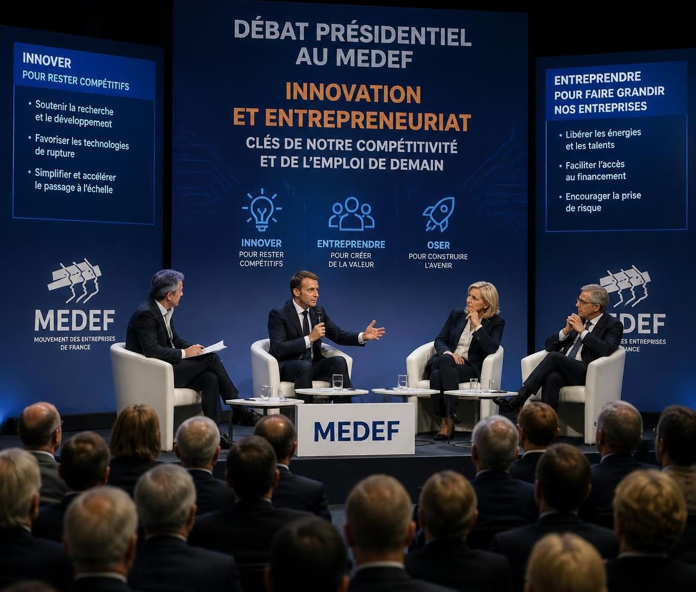 découvrez les enjeux clés du débat présidentiel au medef, mettant en lumière les défis économiques majeurs auxquels la france doit faire face.