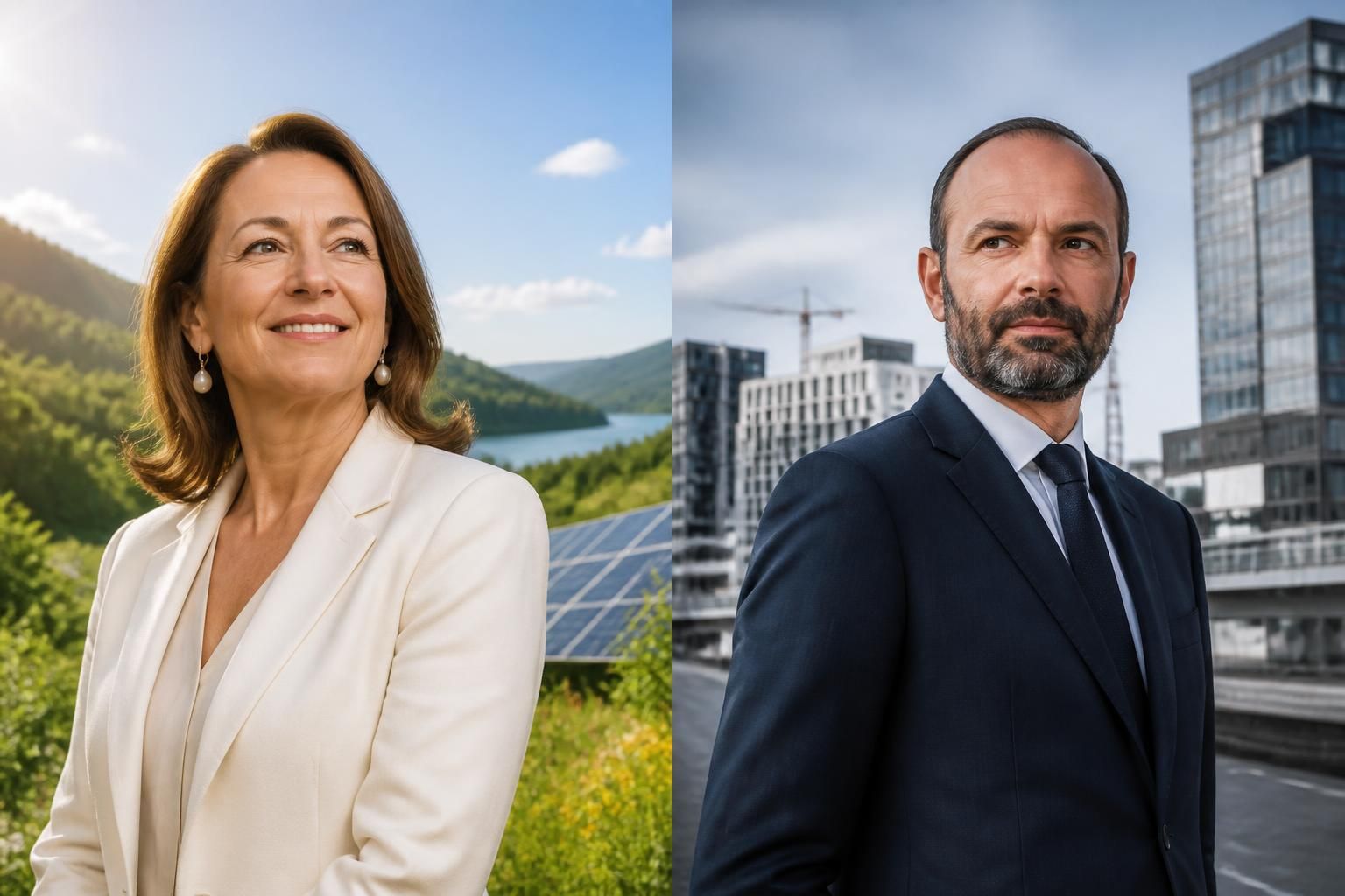 découvrez les parcours politiques contrastés de ségolène royal et édouard philippe alors qu'ils se préparent aux enjeux de l'horizon 2027.