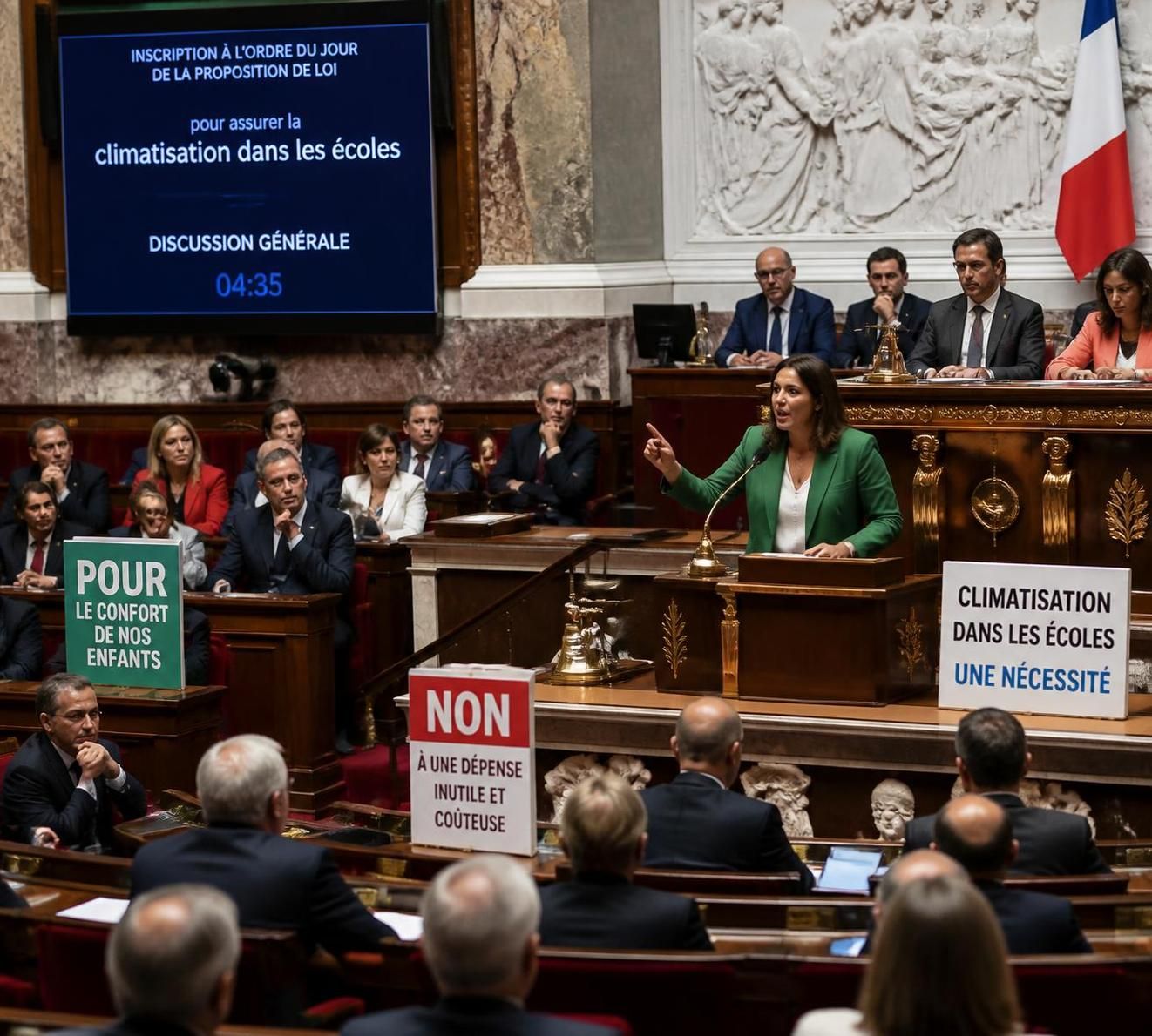 découvrez le débat politique intense autour de l'installation de la climatisation dans les établissements scolaires, entre confort des élèves et enjeux énergétiques.