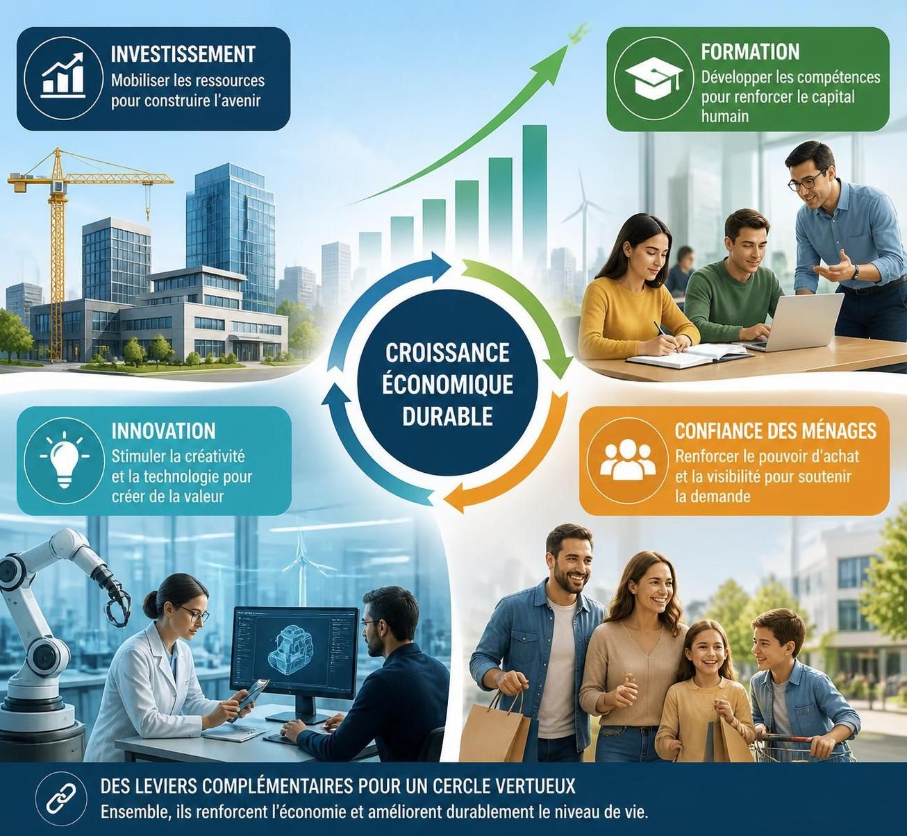 analyse des raisons derrière la croissance économique stagnante en france et les défis qui freinent son développement.