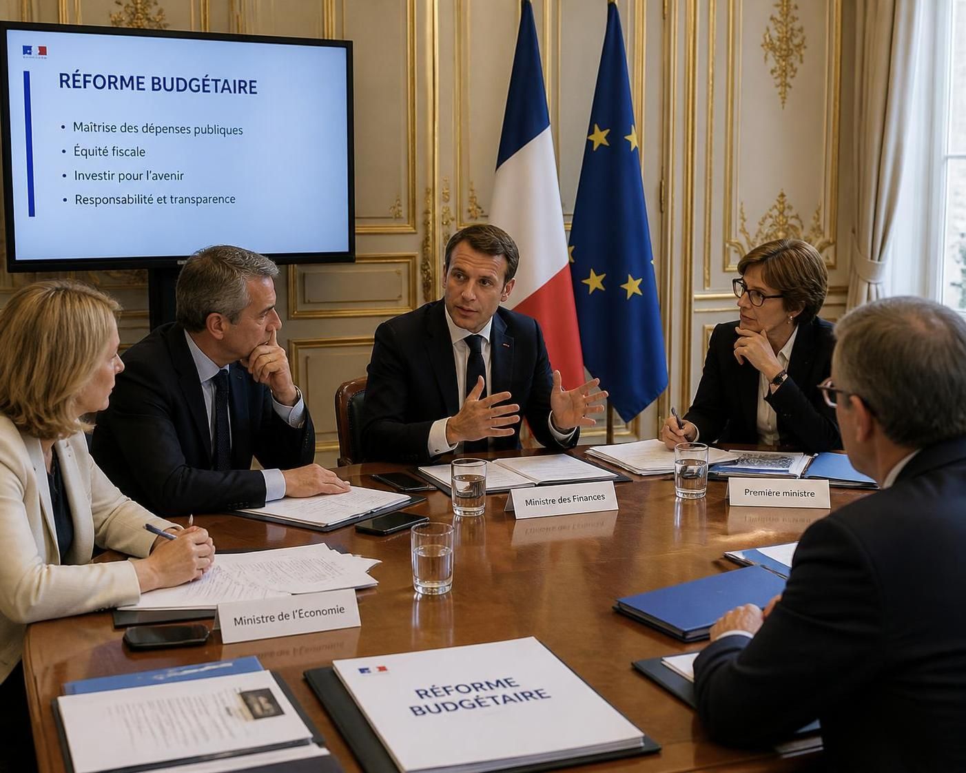 analyse du déclin de la popularité d'emmanuel macron et des enjeux majeurs liés au budget actuellement en discussion.