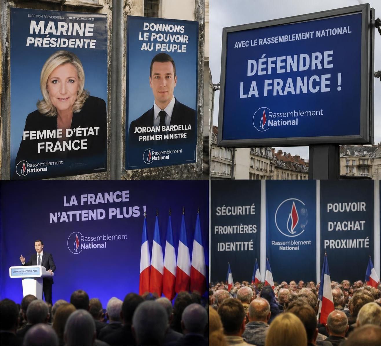 découvrez les tensions invisibles au sein du rassemblement national, où une lutte sourde et impitoyable se cache derrière une apparente unité.