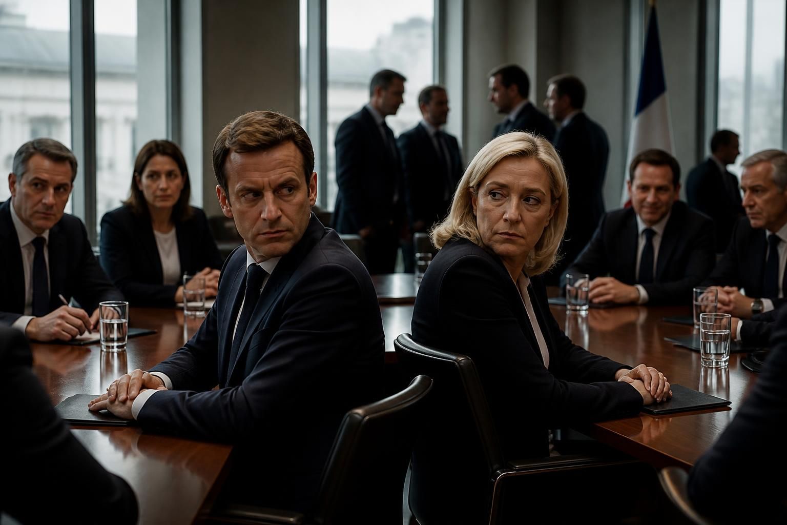 analyse approfondie des tensions internes au rassemblement national, révélant une lutte sourde et impitoyable derrière une unité apparente.