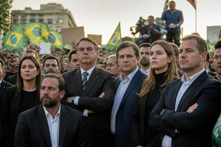 découvrez comment la famille bolsonaro se retrouve au centre des enjeux majeurs lors des élections au brésil, dans une lutte politique intense et décisive.