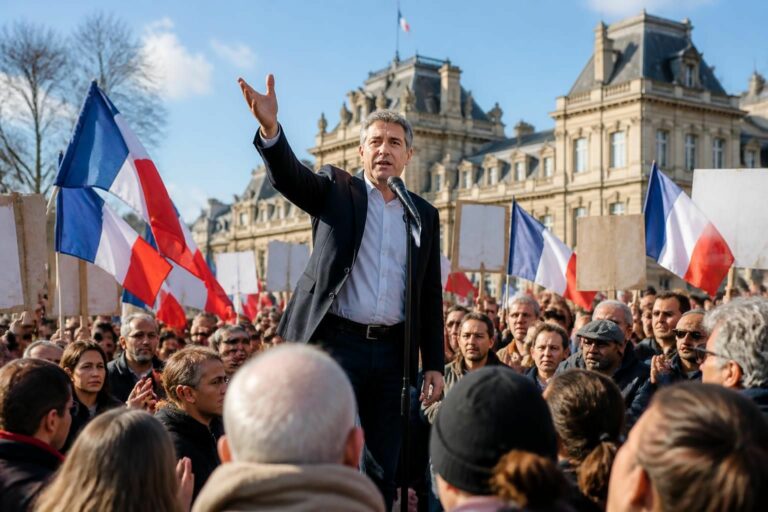 fabien roussel appelle avec force à une mobilisation massive contre les décisions gouvernementales, soulignant l'importance d'agir pour défendre les droits et l'avenir des citoyens.