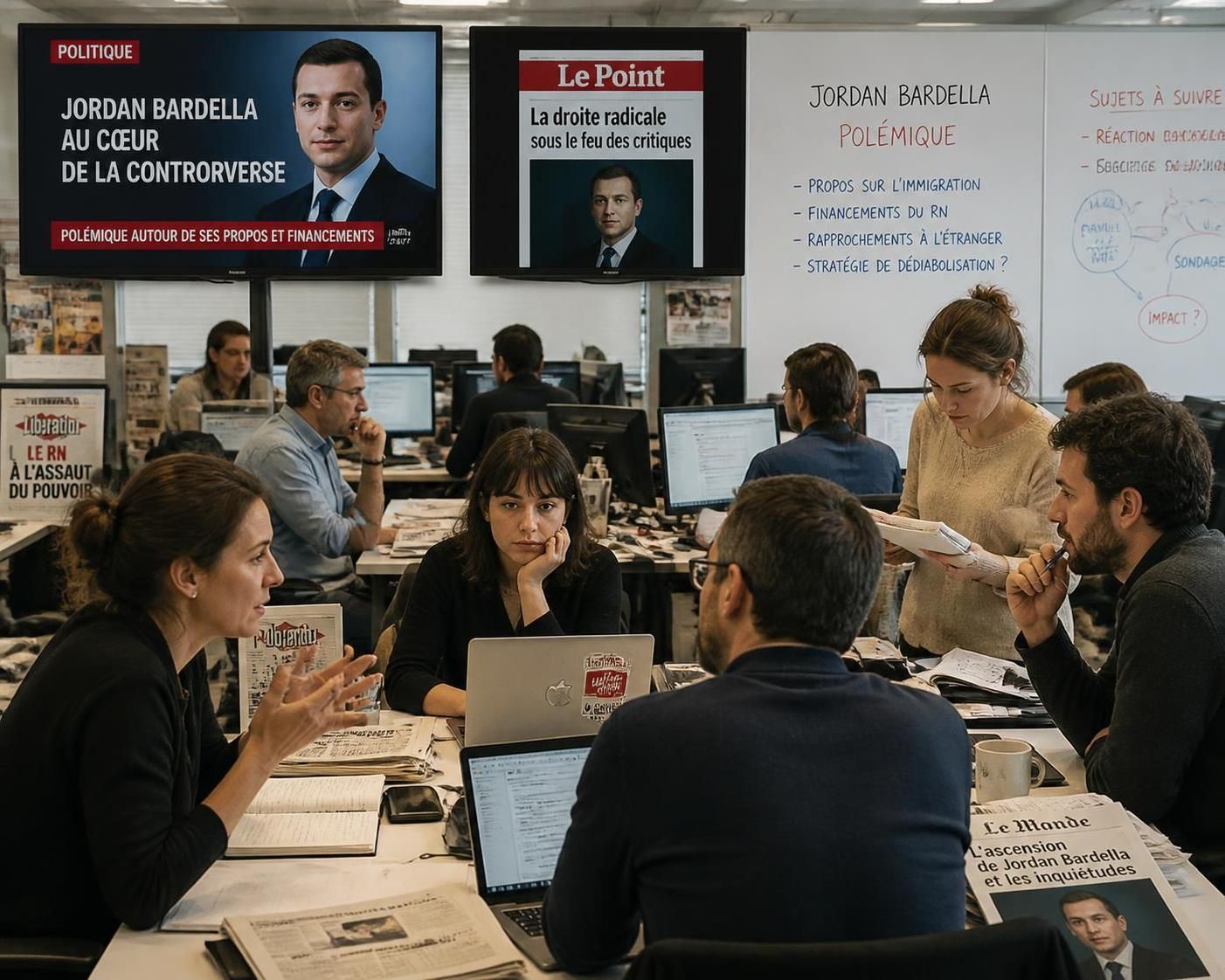 jordan bardella fait face à une controverse croissante en raison d'accusations d'antisémitisme, suscitant un débat intense dans la société française.