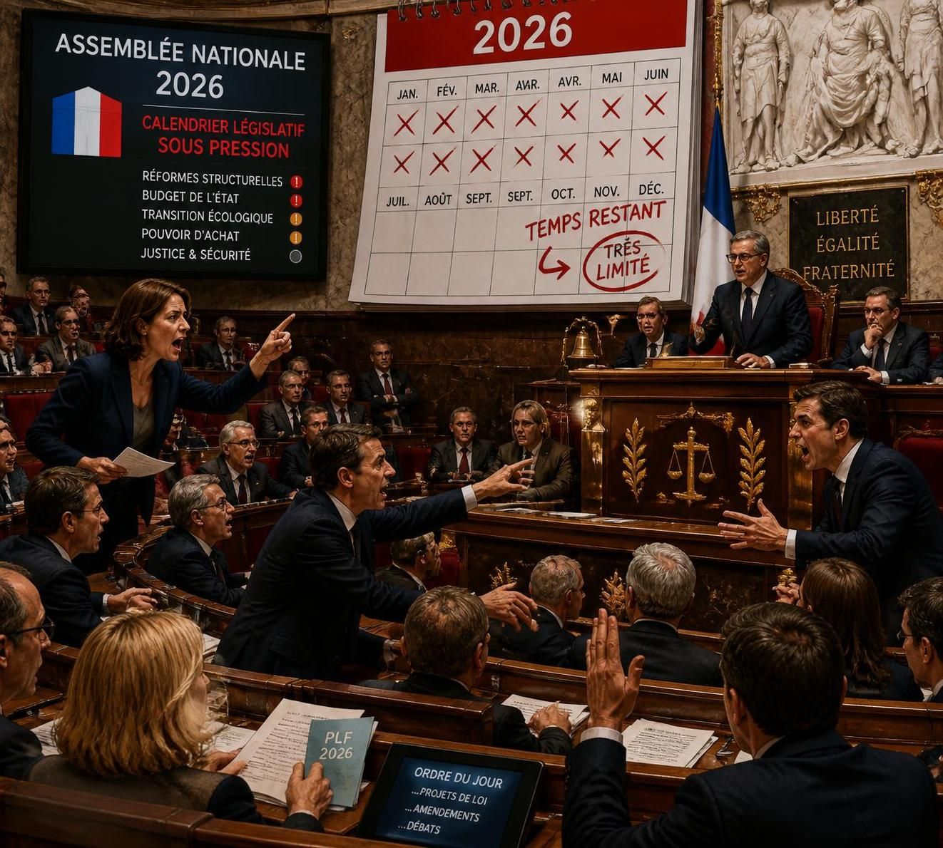 l'assemblée nationale reporte sa rentrée, offrant un répit politique avant les échéances majeures de 2027.