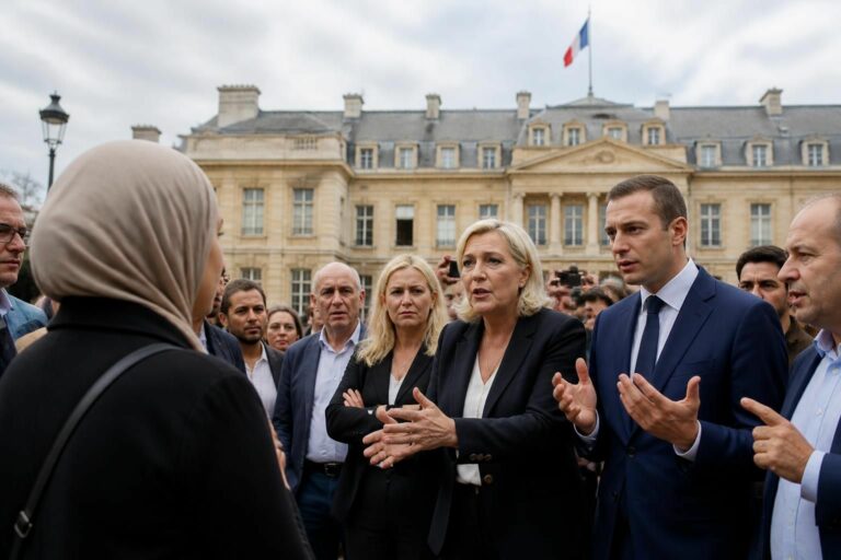 le rassemblement national relance le débat polémique en proposant un référendum sur le port du voile en france, suscitant réactions et discussions dans le pays.