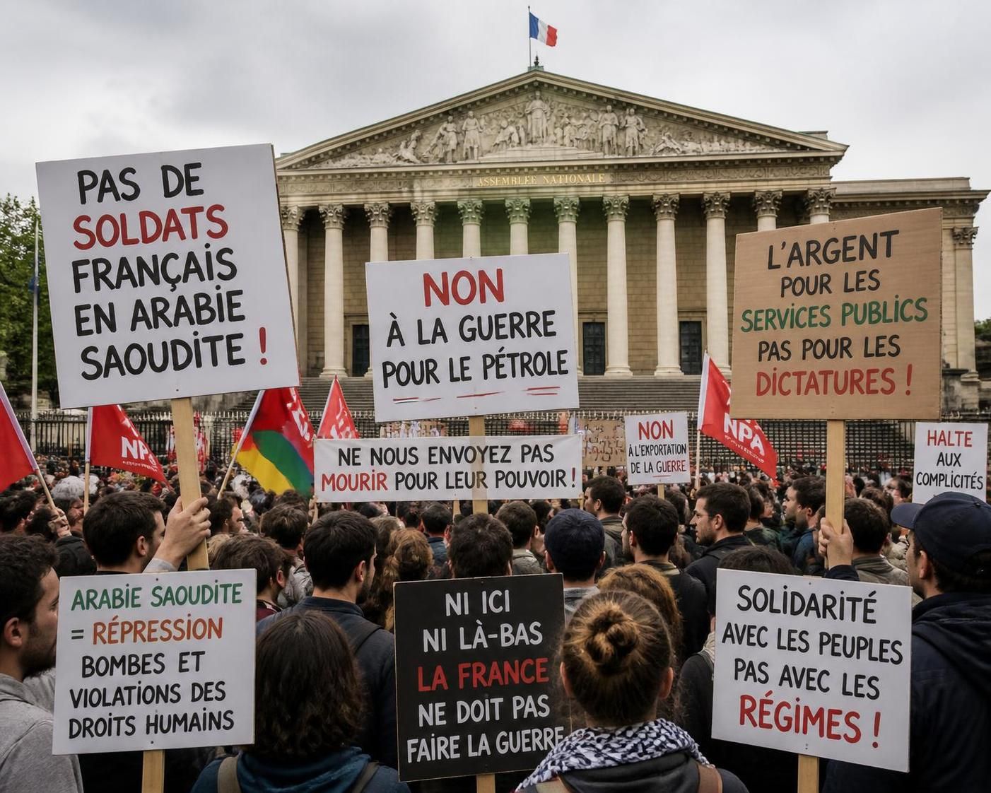le rassemblement national critique fermement l'envoi de soldats français en arabie saoudite, dénonçant cette décision politique et ses implications.