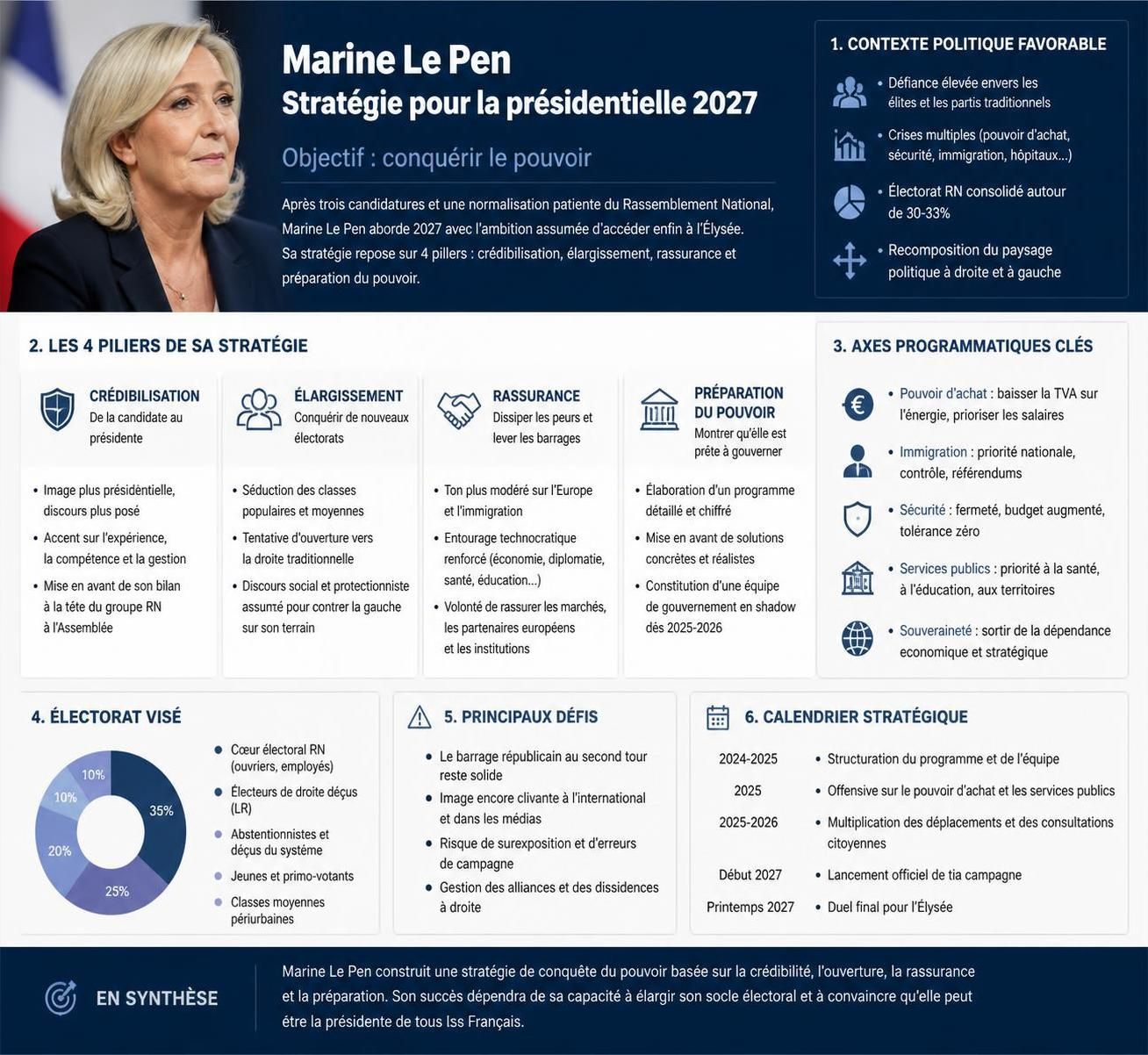 marine le pen en tête des intentions de vote pour l’élection présidentielle de 2027, analysant son influence et les perspectives politiques à venir.