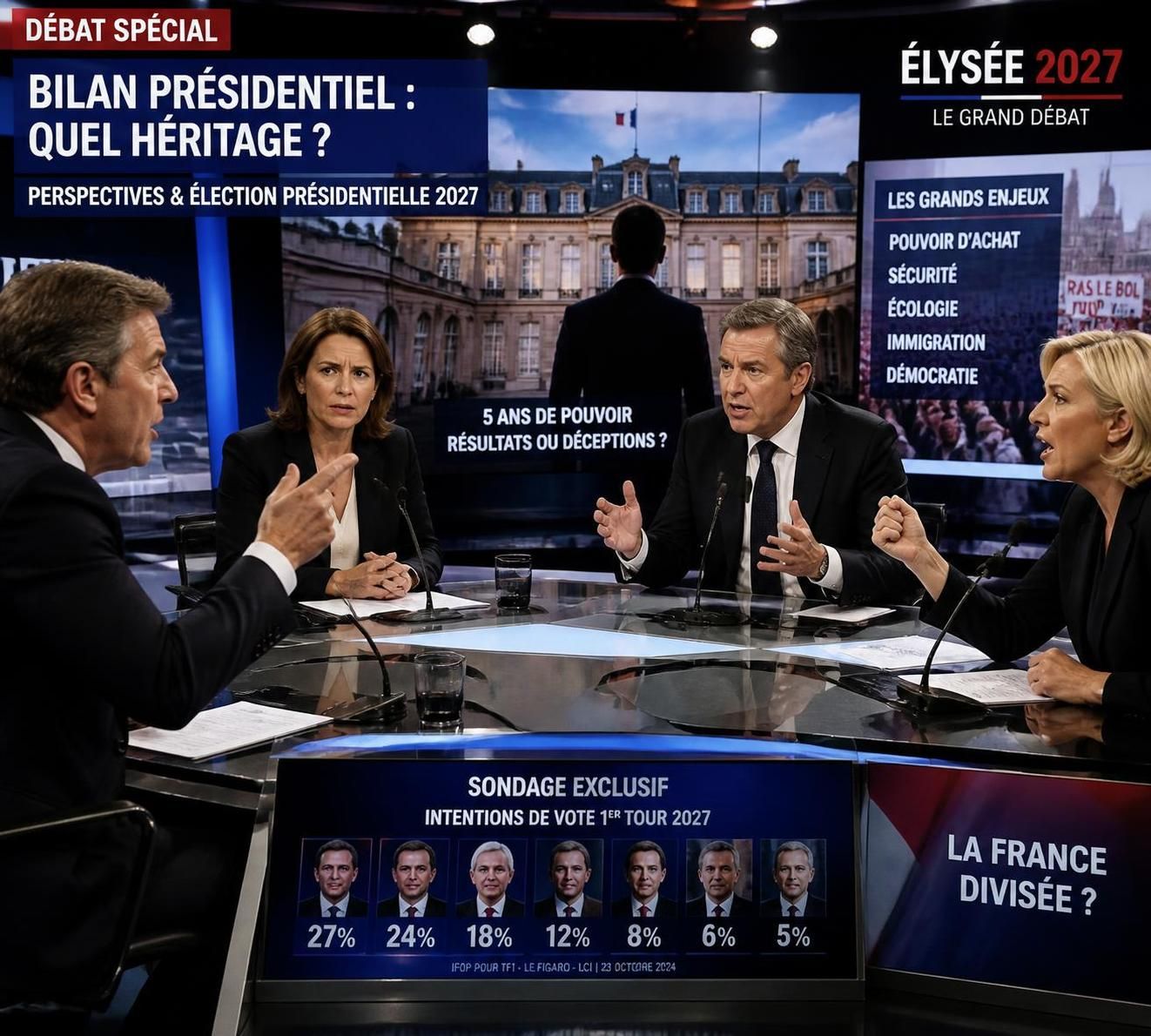 découvrez comment marine le pen s'impose en tête des intentions de vote pour l'élection présidentielle de 2027, analysant les tendances et les enjeux politiques à venir.