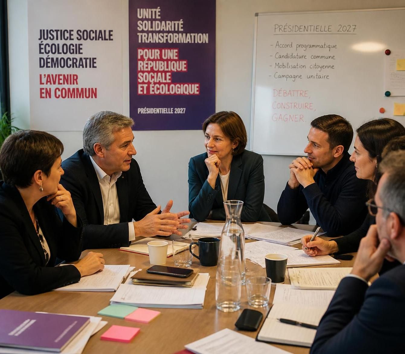 marine tondelier appelle à une union solidaire de la gauche pour renforcer ses actions et défendre des valeurs communes.
