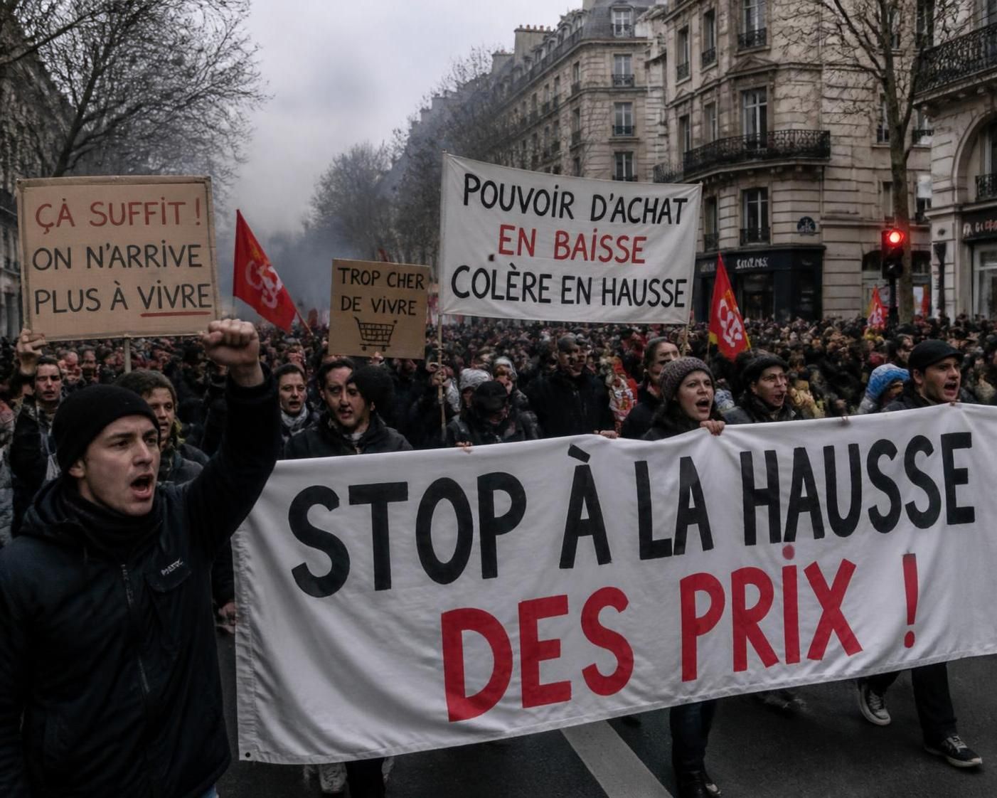 mélenchon propose la mise en place d'un état d'urgence sociale afin de maîtriser l'augmentation rapide des prix et protéger le pouvoir d'achat des citoyens.