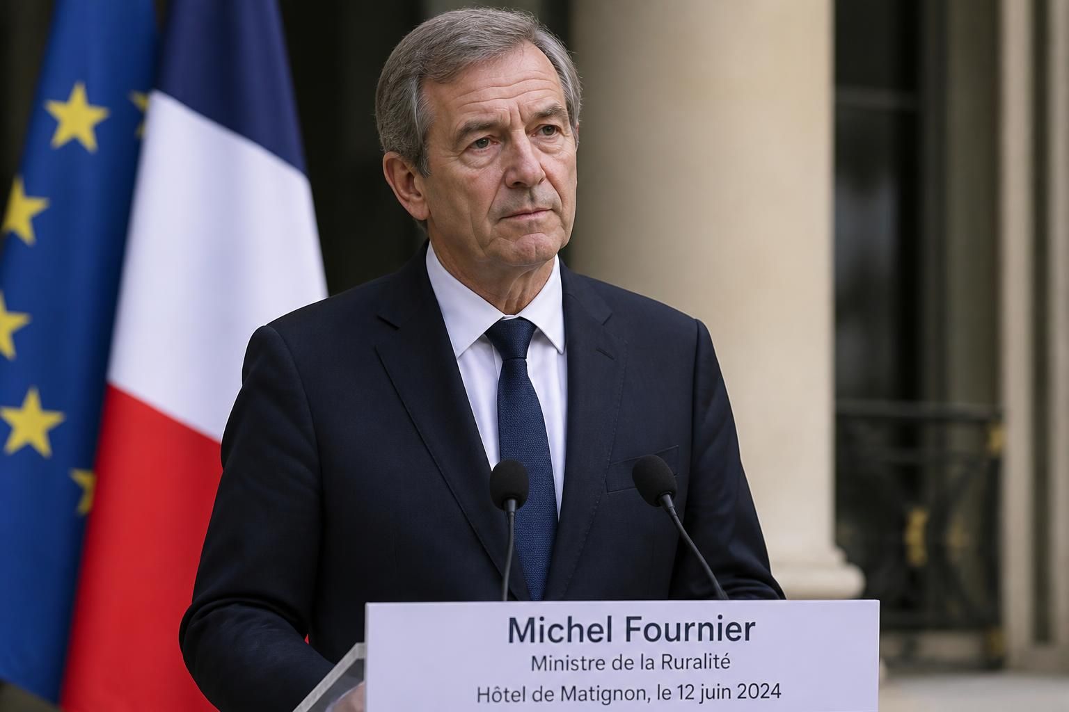michel fournier, ministre de la ruralité, annonce officiellement son départ du gouvernement, marquant un changement important dans le paysage politique rural.