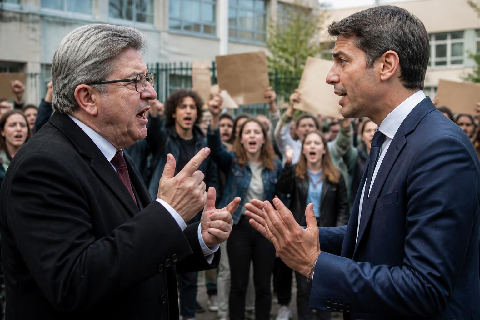 découvrez le débat animé entre gabriel attal et jean-luc mélenchon sur la colÚre des lycéens, leurs revendications et les réponses politiques face aux tensions dans les établissements scolaires.