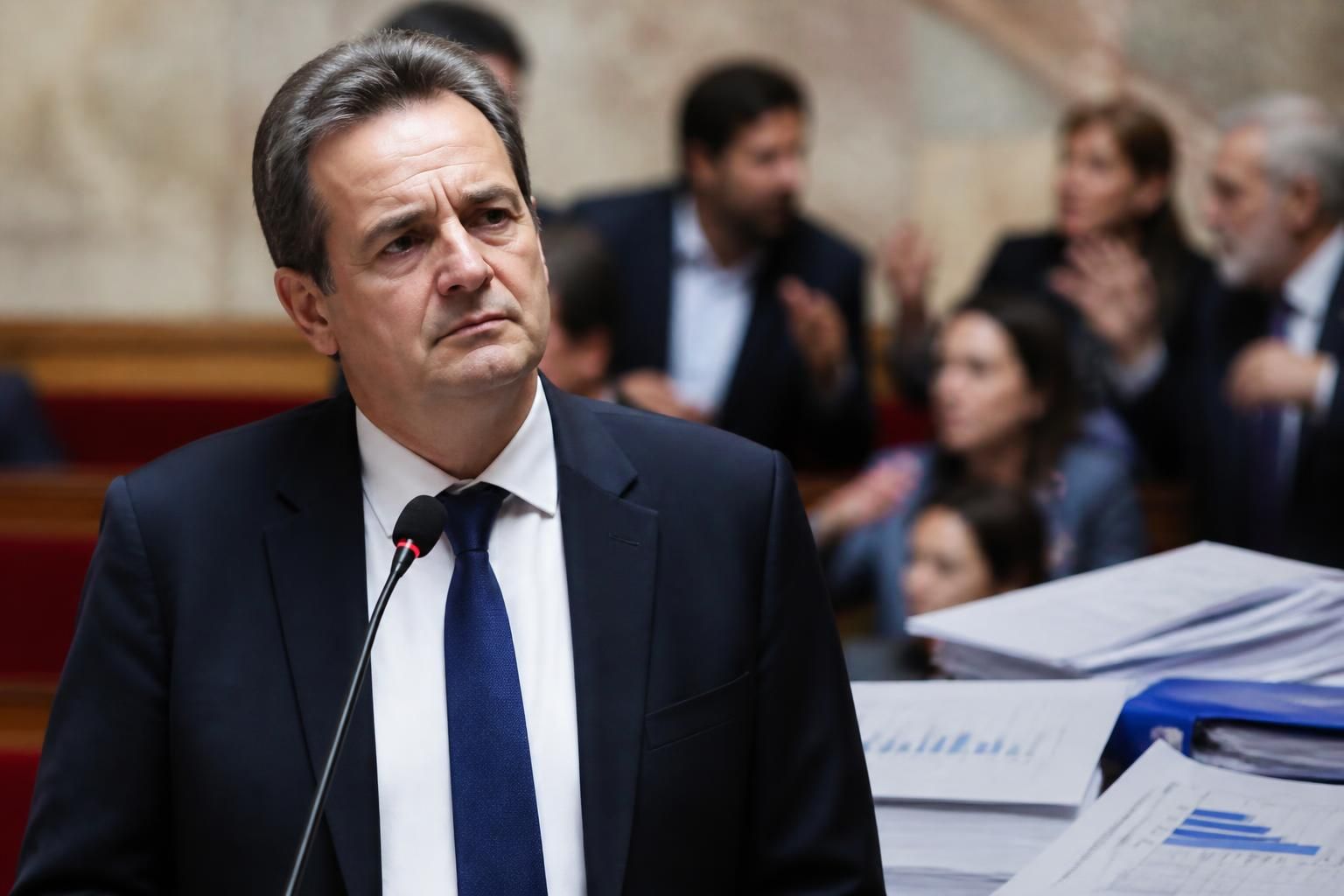 bruno retailleau critique vivement les positions de la france insoumise (lfi) et exprime ses inquiétudes face à l'aggravation croissante de la dette nationale française.