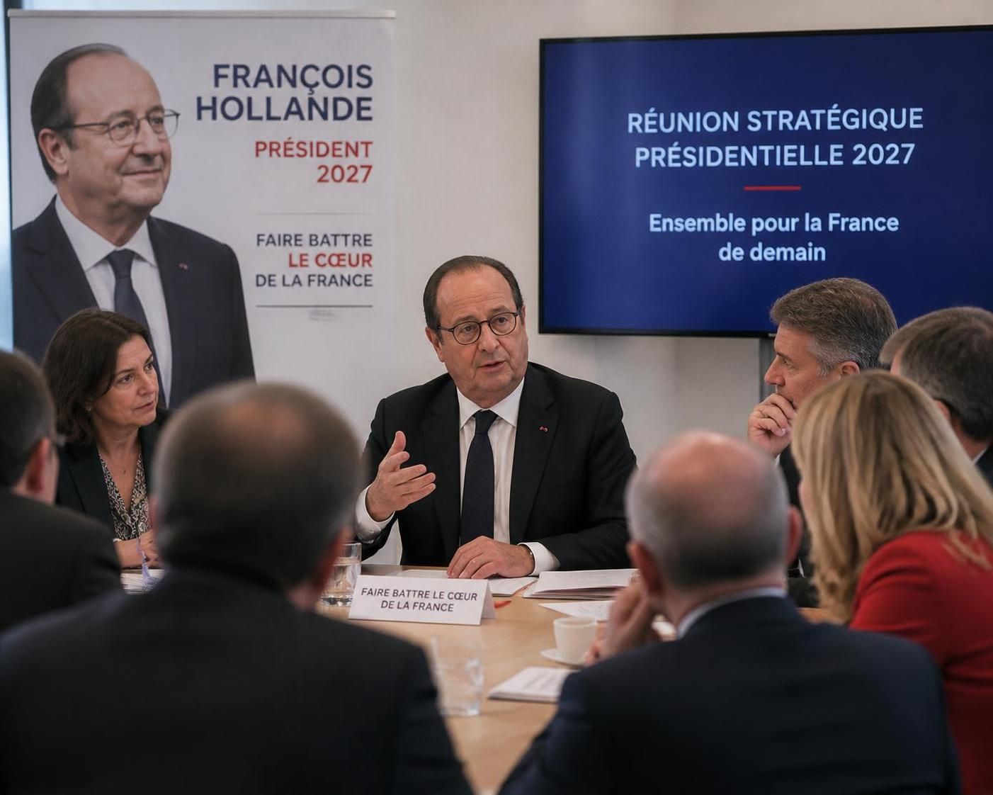 françois hollande appelle à une unité retrouvée pour rassembler les forces politiques en vue de l'élection présidentielle de 2027 après la primaire.