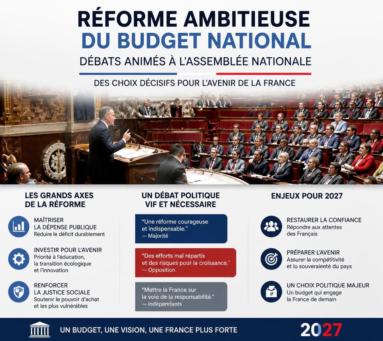 les socialistes exigent une réforme audacieuse du budget national afin de répondre aux défis économiques et sociaux actuels.