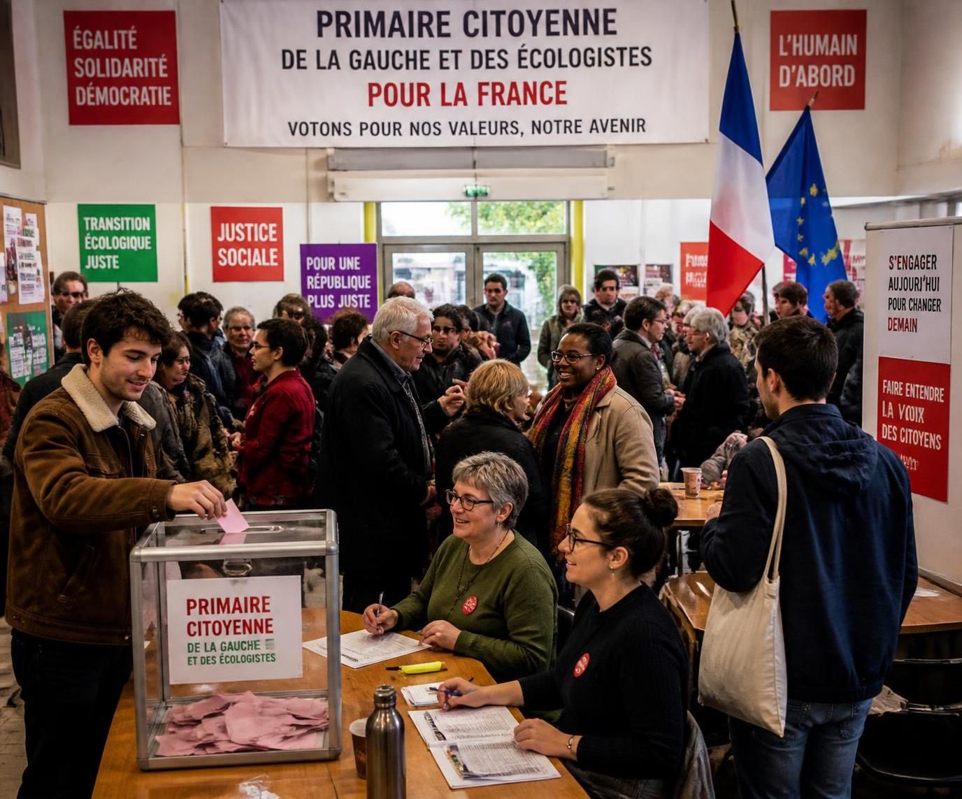 découvrez les enjeux cruciaux du premier tour pour le primaire social-démocrate et ce que cela signifie pour l'avenir politique.