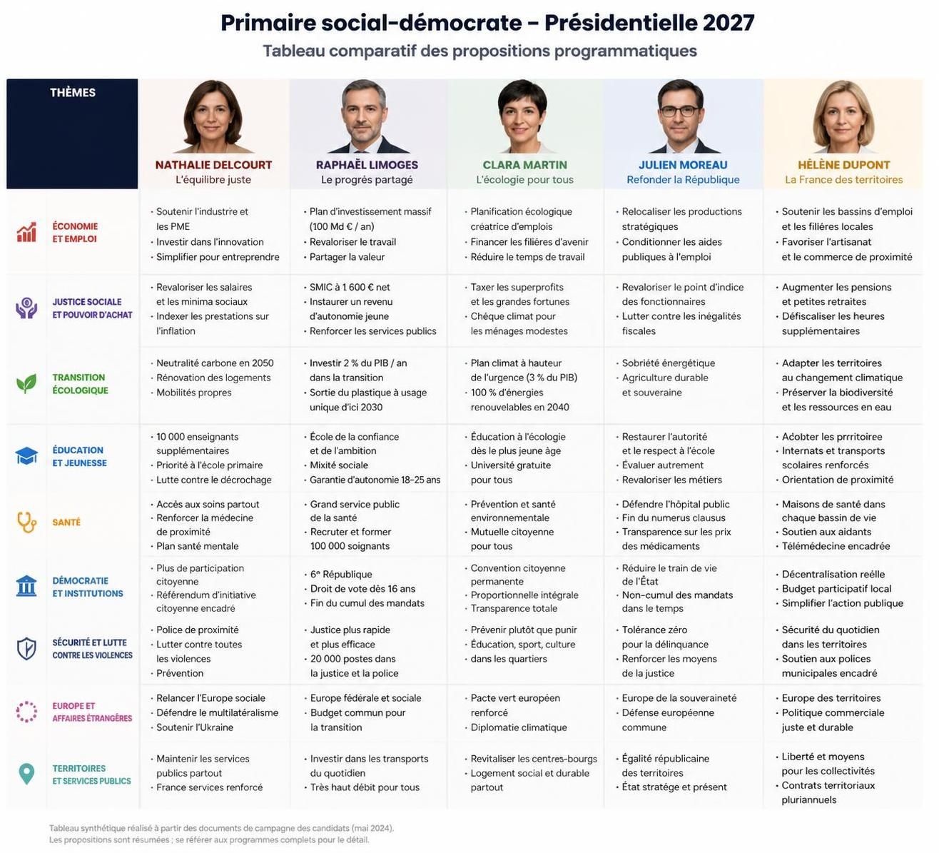 découvrez les visions opposées des candidats lors de la primaire social-démocrate, un débat clé pour l'avenir politique et social.