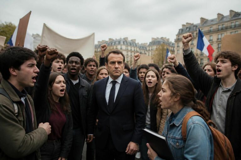 sébastien lecornu face à la forte mobilisation lycéenne et aux tensions sociales, confronté à un mécontentement croissant dans la jeunesse et la société.